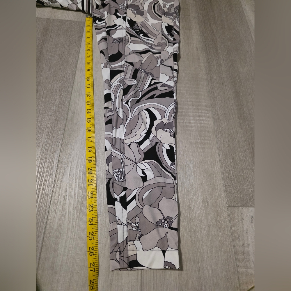 CAMBIO Jorden Abstract Floral Leggings High Rise Stretch Athleisure Pants Sz 34 - Picture 11 of 14
